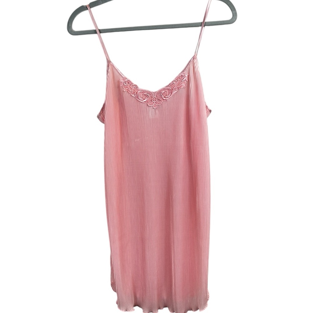Vintage violets and roses Elegant Pink Slip Dress
